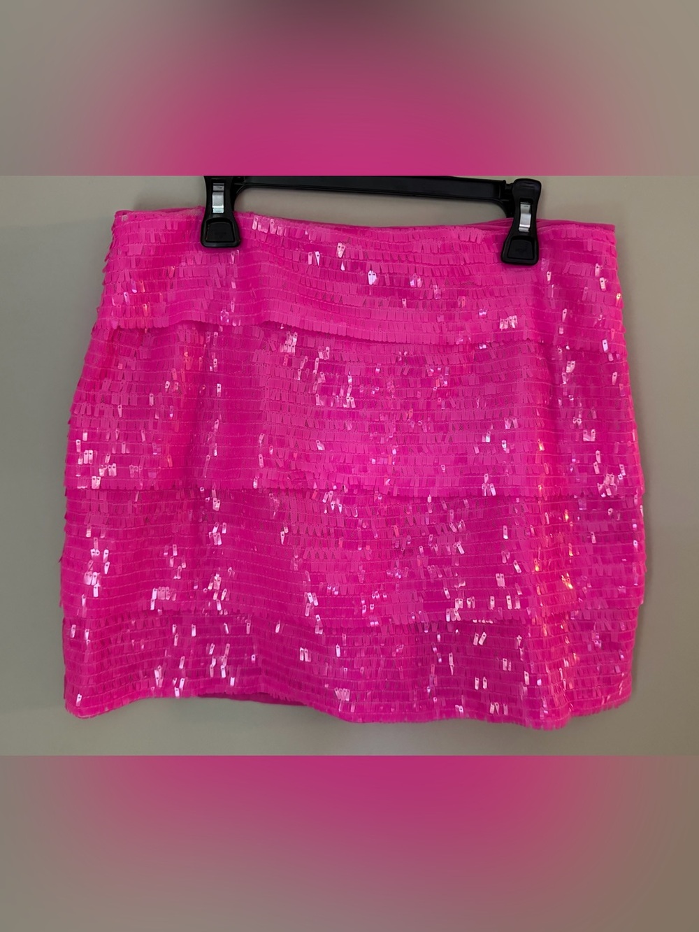 TCEC | Hot Pink Sequin Skort | Size Medium